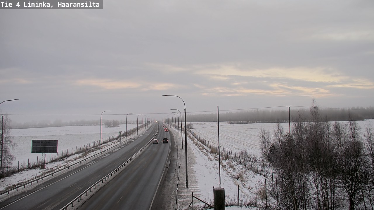 Weather Camera Image Road 4 Liminka, Haaransilta, Liminka, Pohjois-Pohjanmaa