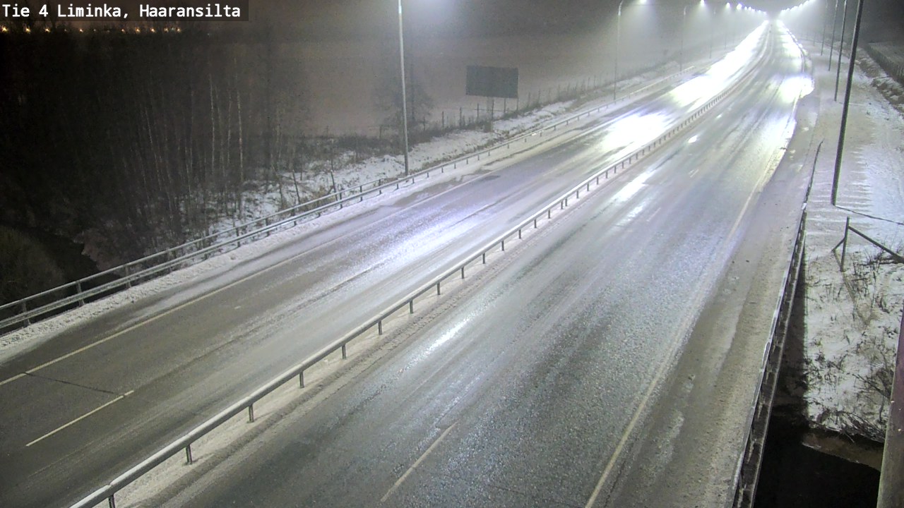 Weather Camera Image Väg 4 Limingo, Haaransilta, Liminka, Pohjois-Pohjanmaa