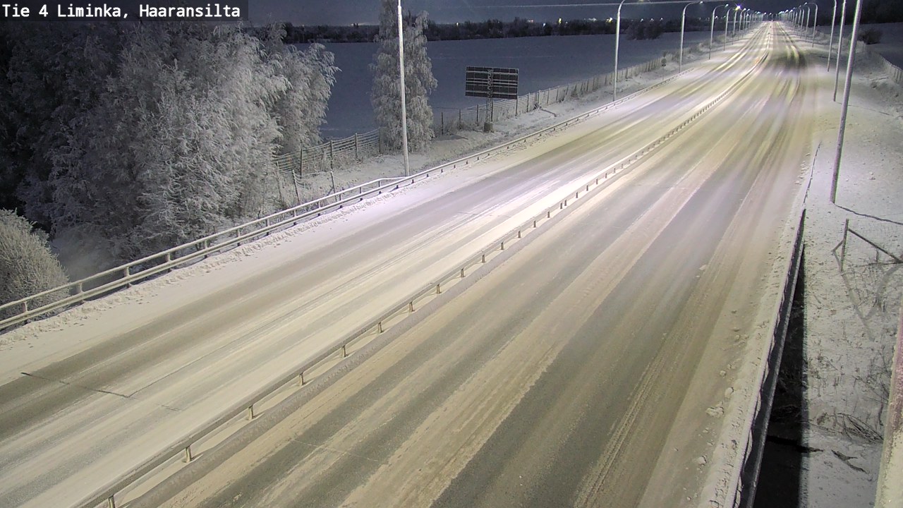 Weather Camera Image Väg 4 Limingo, Haaransilta, Liminka, Pohjois-Pohjanmaa