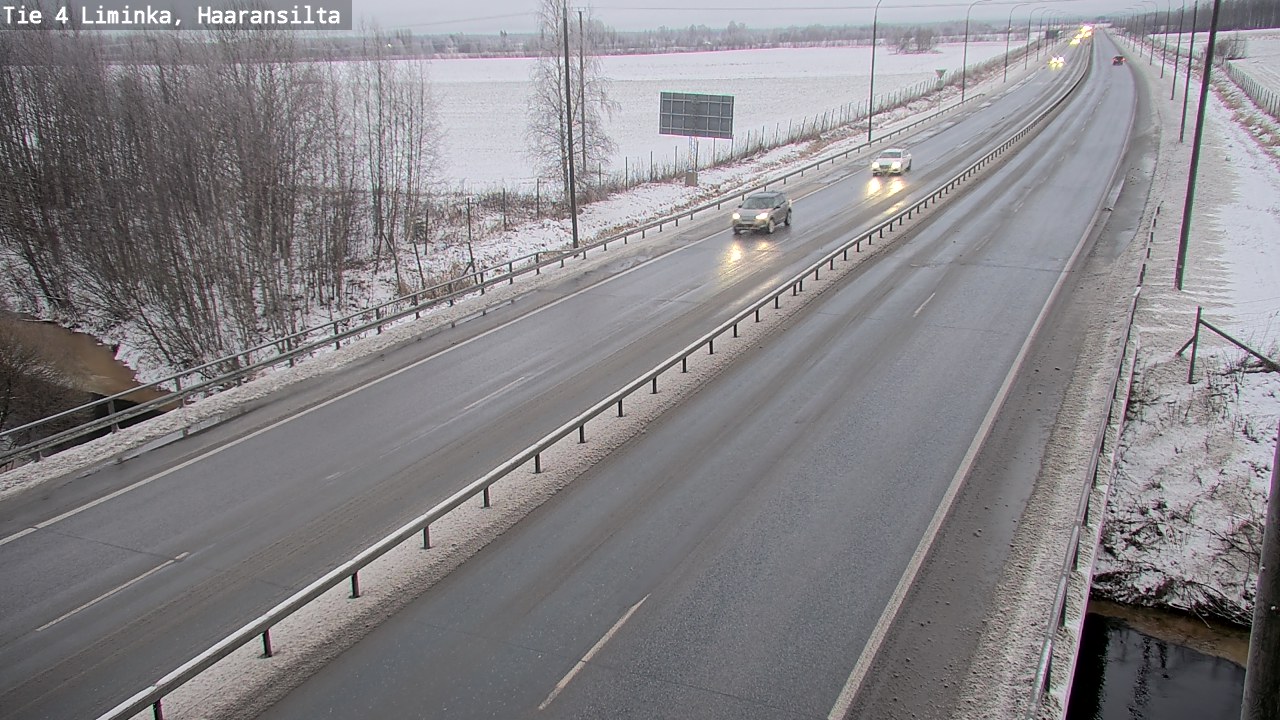 Weather Camera Image Väg 4 Limingo, Haaransilta, Liminka, Pohjois-Pohjanmaa