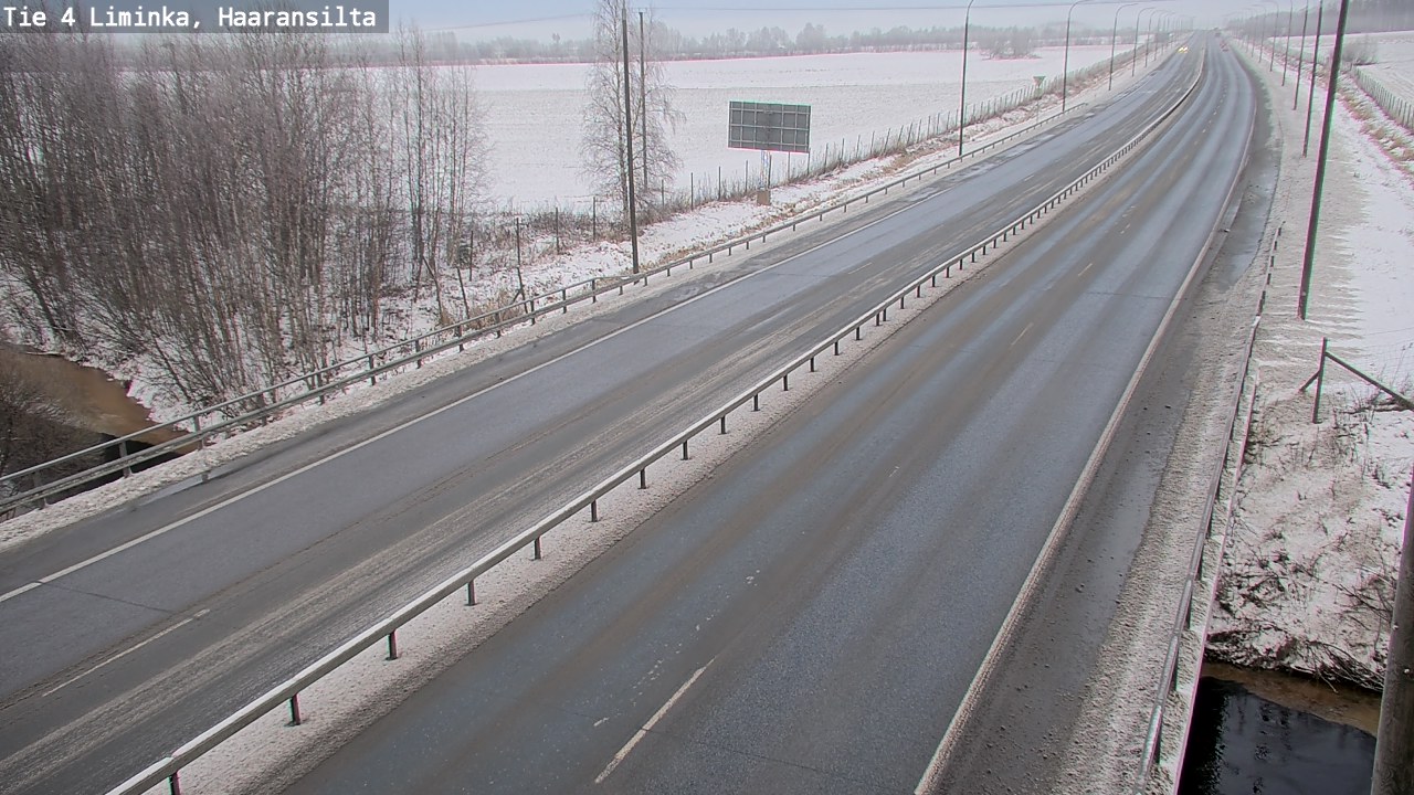 Weather Camera Image Road 4 Liminka, Haaransilta, Liminka, Pohjois-Pohjanmaa