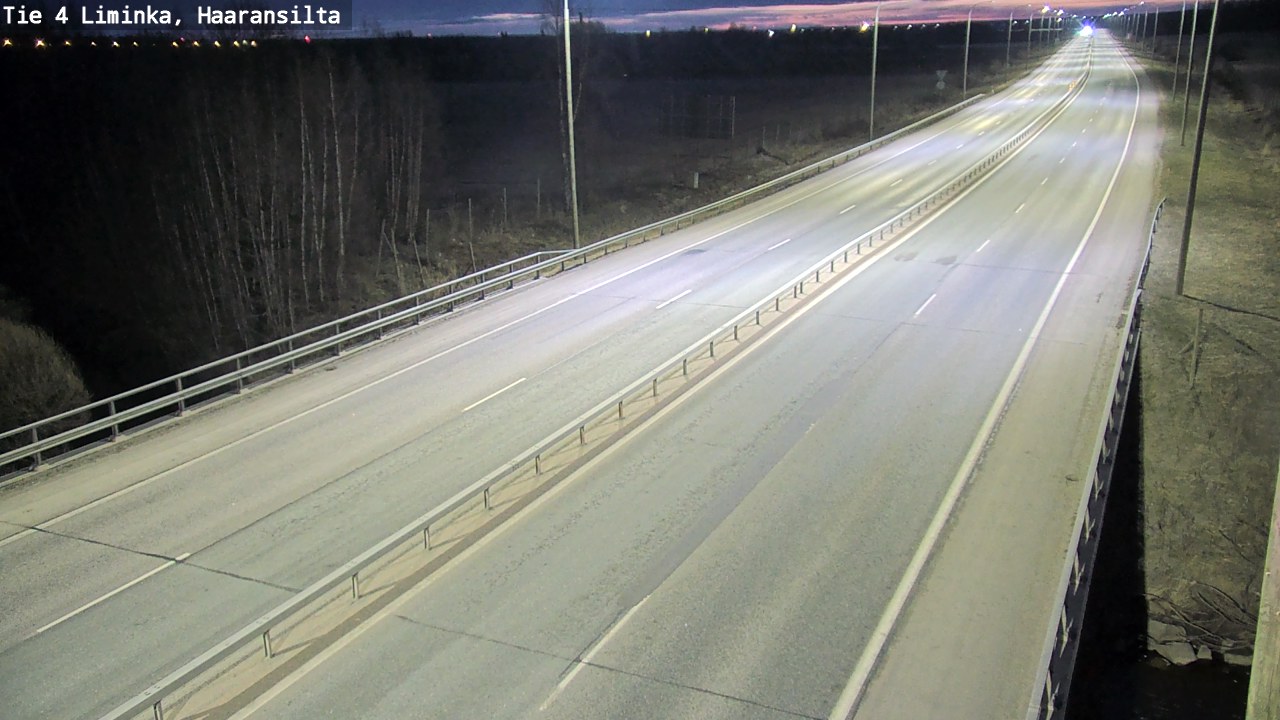 Weather Camera Image Road 4 Liminka, Haaransilta, Liminka, Pohjois-Pohjanmaa