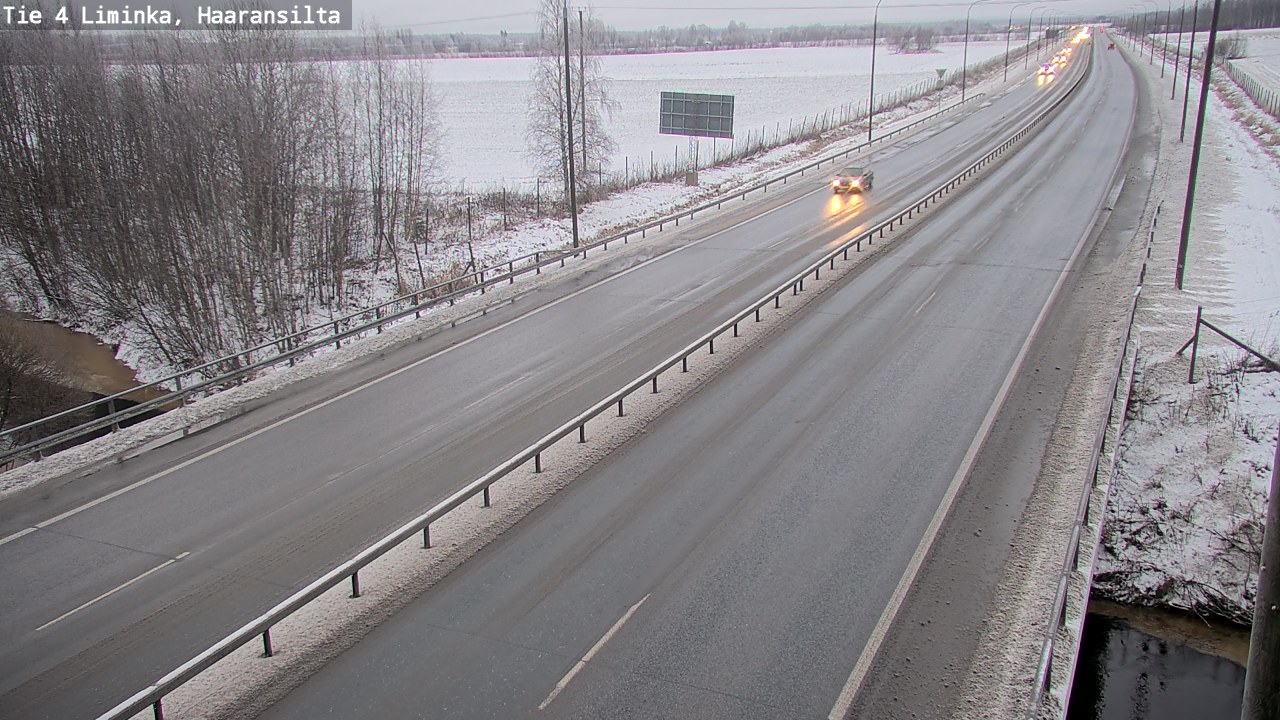 Weather Camera Image Väg 4 Limingo, Haaransilta, Liminka, Pohjois-Pohjanmaa