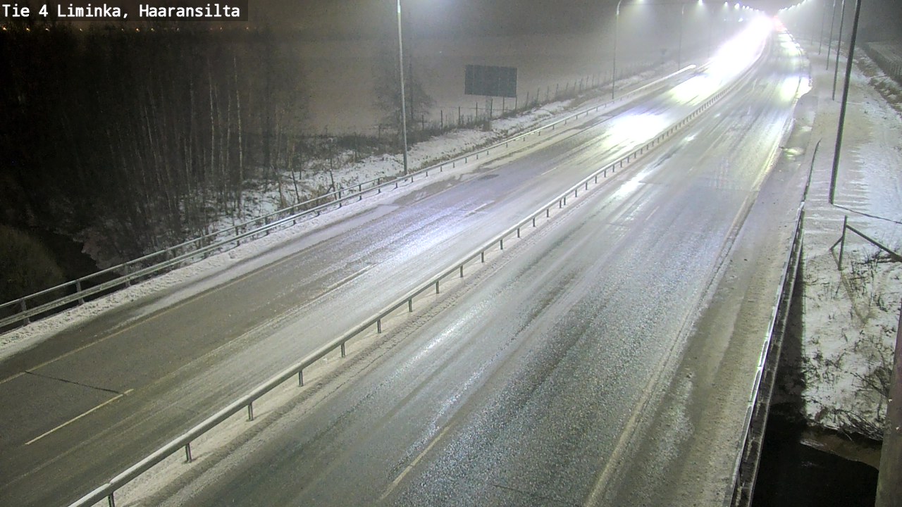Weather Camera Image Väg 4 Limingo, Haaransilta, Liminka, Pohjois-Pohjanmaa