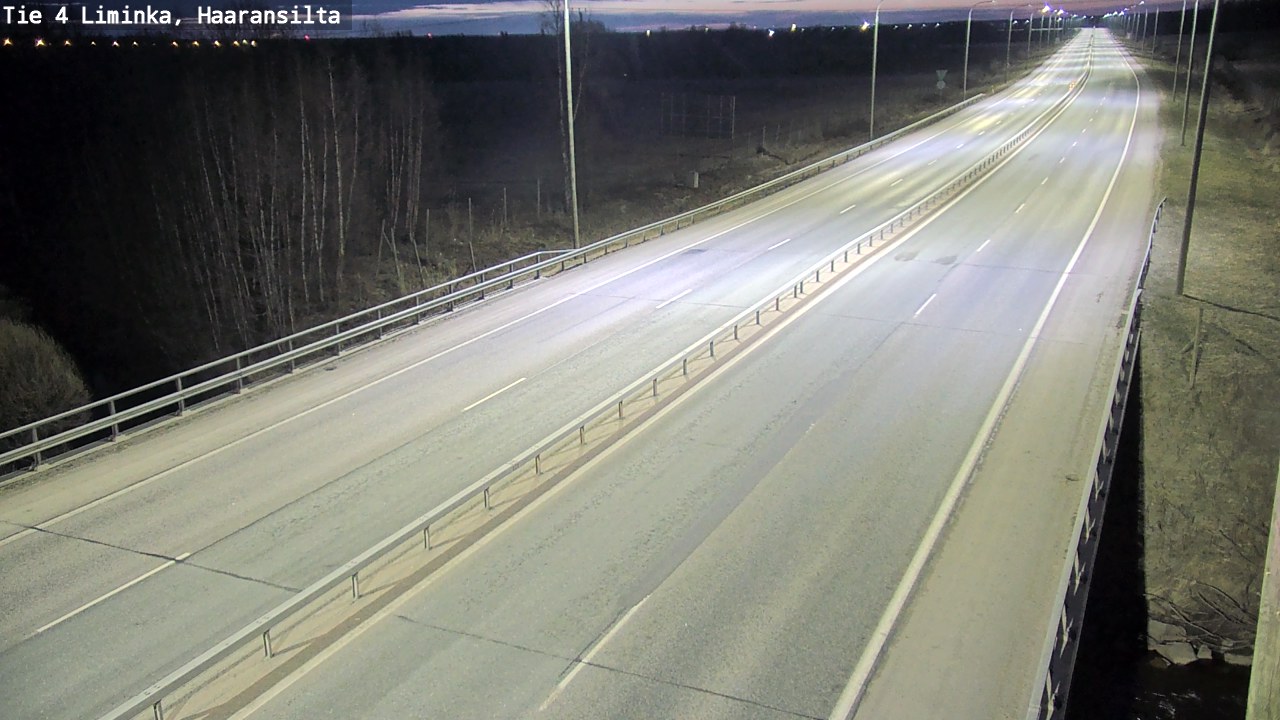 Weather Camera Image Road 4 Liminka, Haaransilta, Liminka, Pohjois-Pohjanmaa