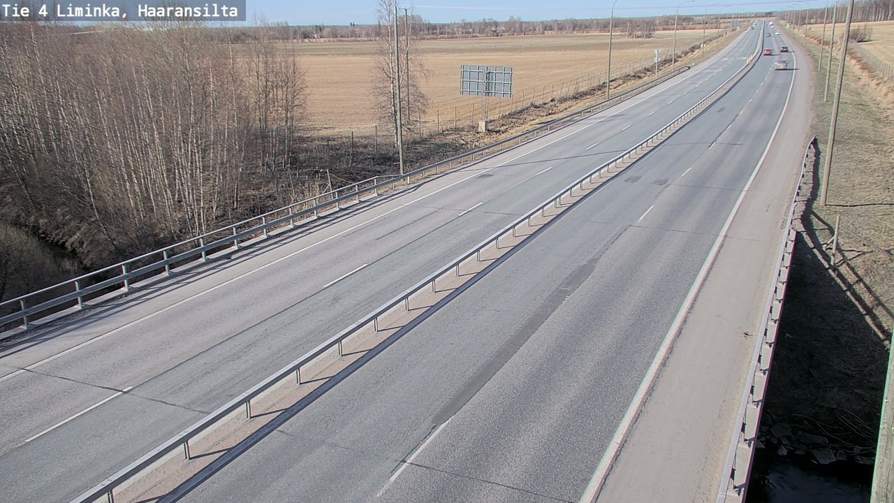 Weather Camera Image Road 4 Liminka, Haaransilta, Liminka, Pohjois-Pohjanmaa
