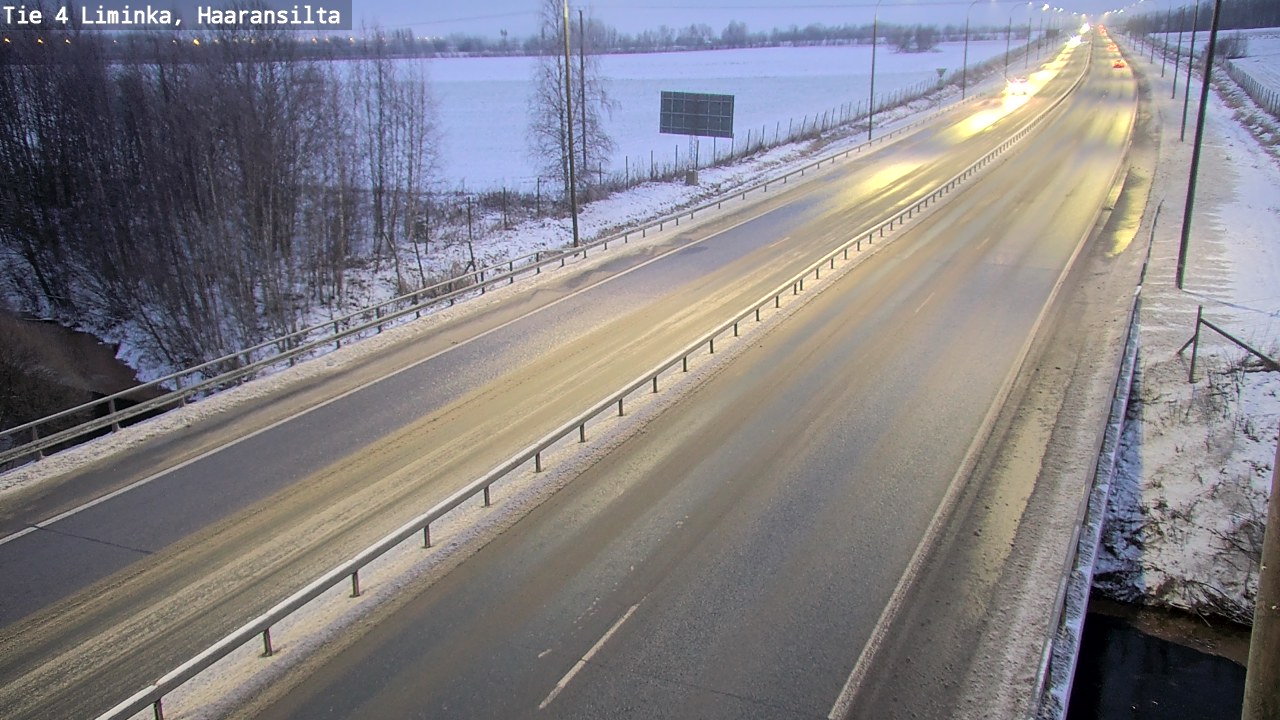 Weather Camera Image Road 4 Liminka, Haaransilta, Liminka, Pohjois-Pohjanmaa