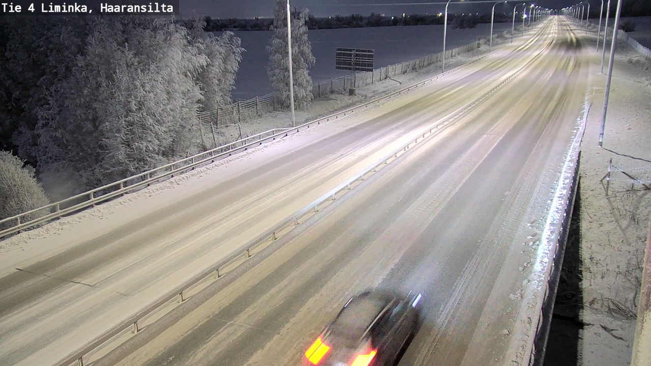 Weather Camera Image Väg 4 Limingo, Haaransilta, Liminka, Pohjois-Pohjanmaa
