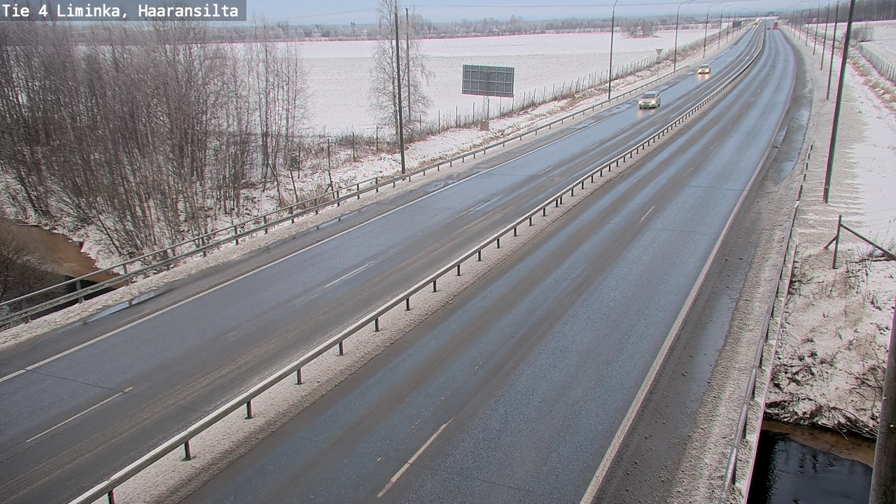 Weather Camera Image Väg 4 Limingo, Haaransilta, Liminka, Pohjois-Pohjanmaa