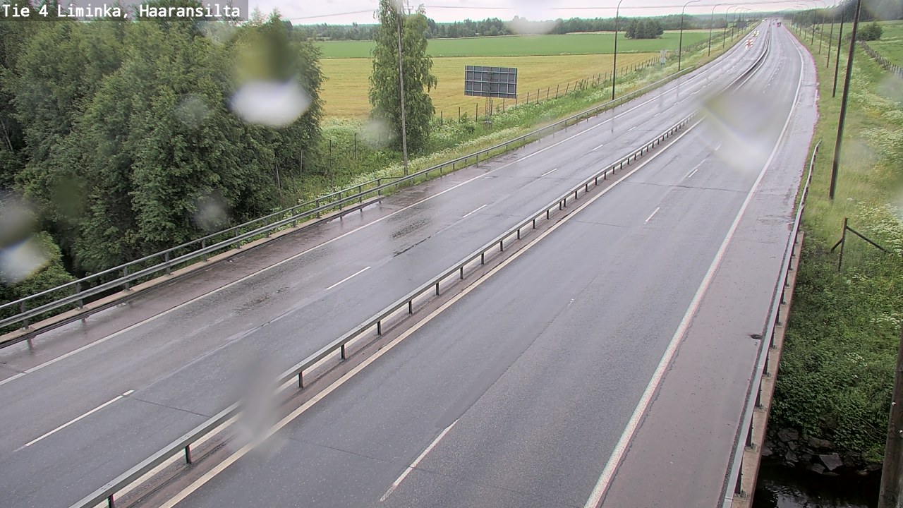 Weather Camera Image Väg 4 Limingo, Haaransilta, Liminka, Pohjois-Pohjanmaa