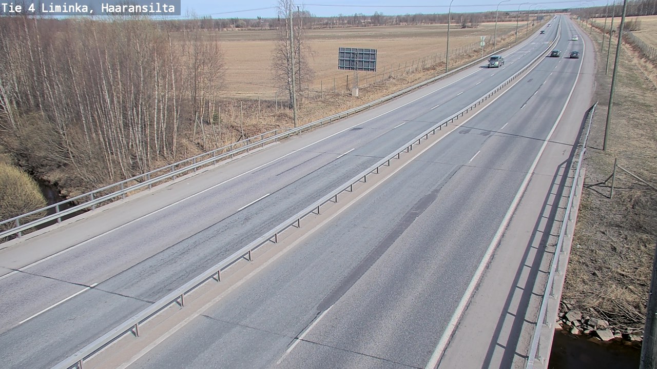 Weather Camera Image Road 4 Liminka, Haaransilta, Liminka, Pohjois-Pohjanmaa
