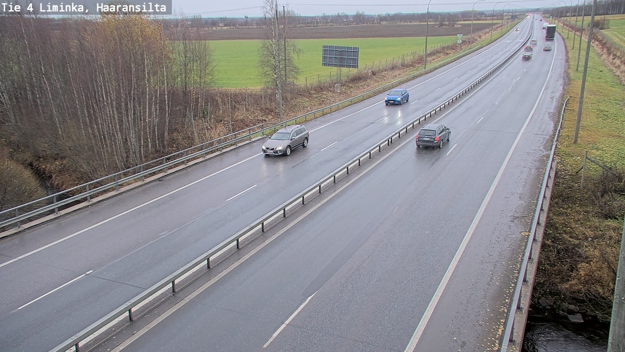 Kelikamerat Kuva Tie 4 Liminka, Haaransilta, Liminka, Pohjois-Pohjanmaa