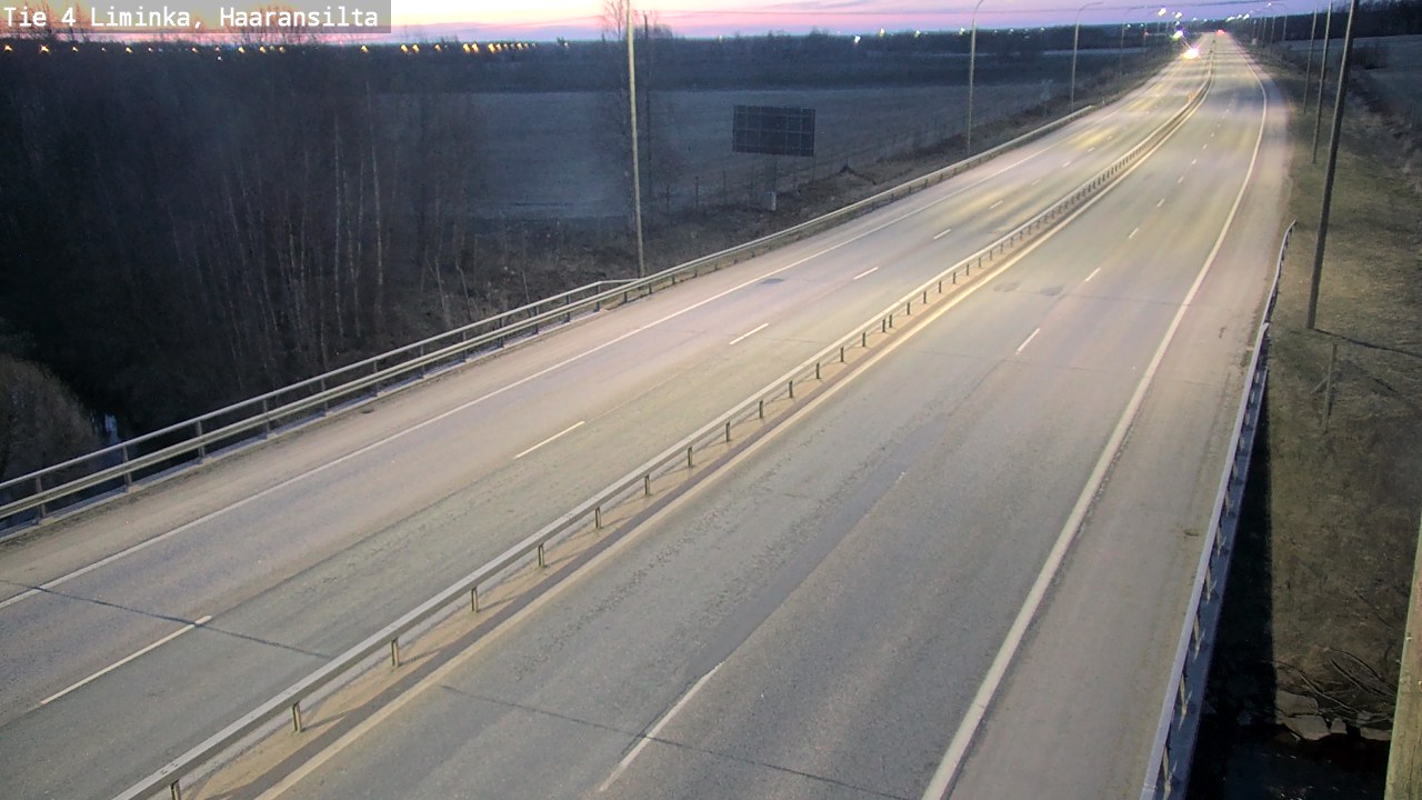Weather Camera Image Road 4 Liminka, Haaransilta, Liminka, Pohjois-Pohjanmaa