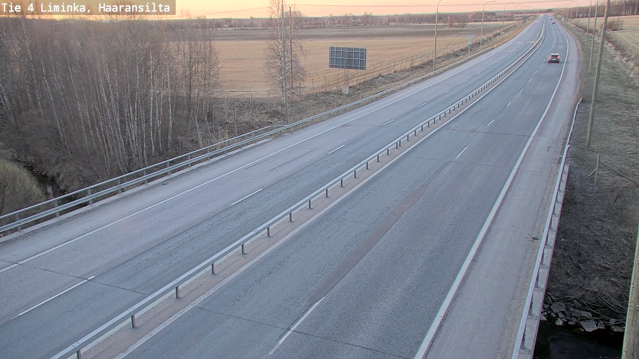 Weather Camera Image Road 4 Liminka, Haaransilta, Liminka, Pohjois-Pohjanmaa