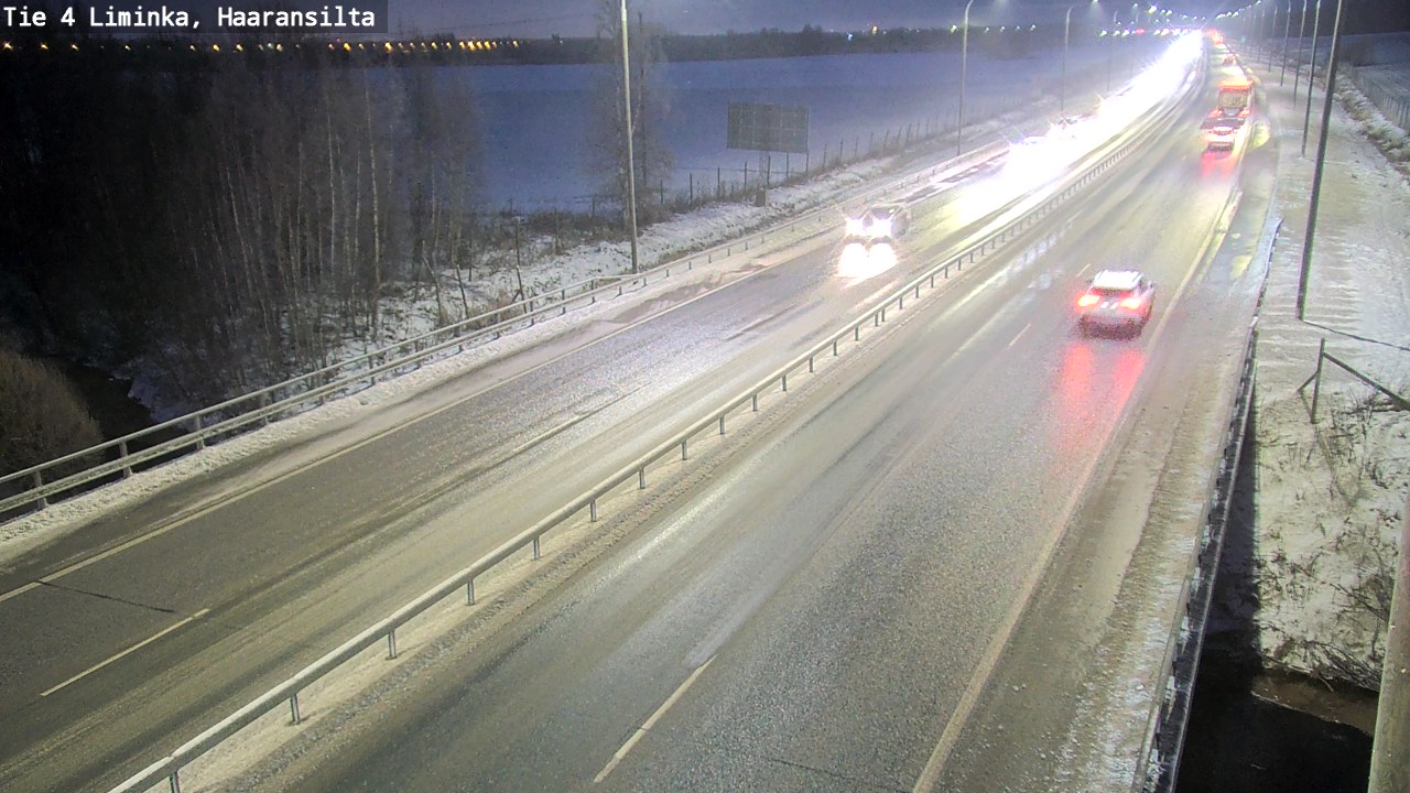 Weather Camera Image Väg 4 Limingo, Haaransilta, Liminka, Pohjois-Pohjanmaa