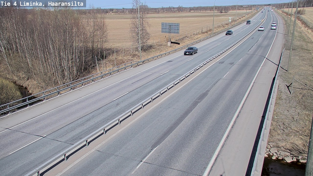 Weather Camera Image Road 4 Liminka, Haaransilta, Liminka, Pohjois-Pohjanmaa