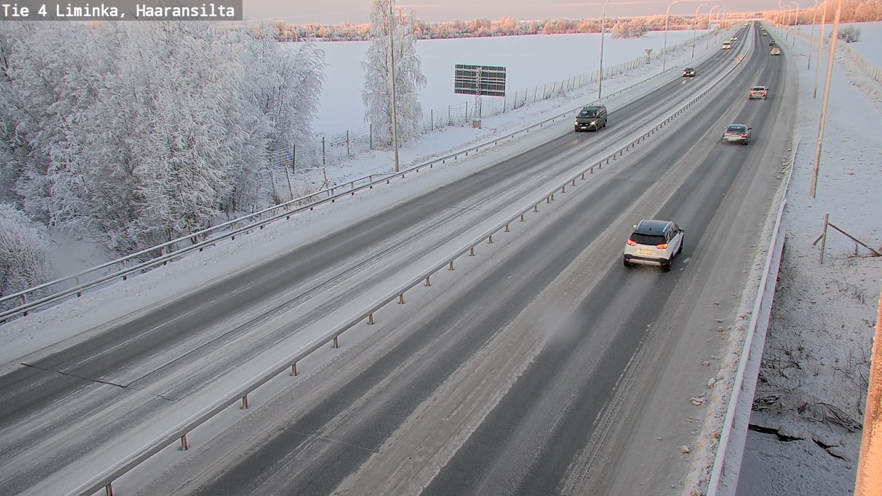 Weather Camera Image Road 4 Liminka, Haaransilta, Liminka, Pohjois-Pohjanmaa