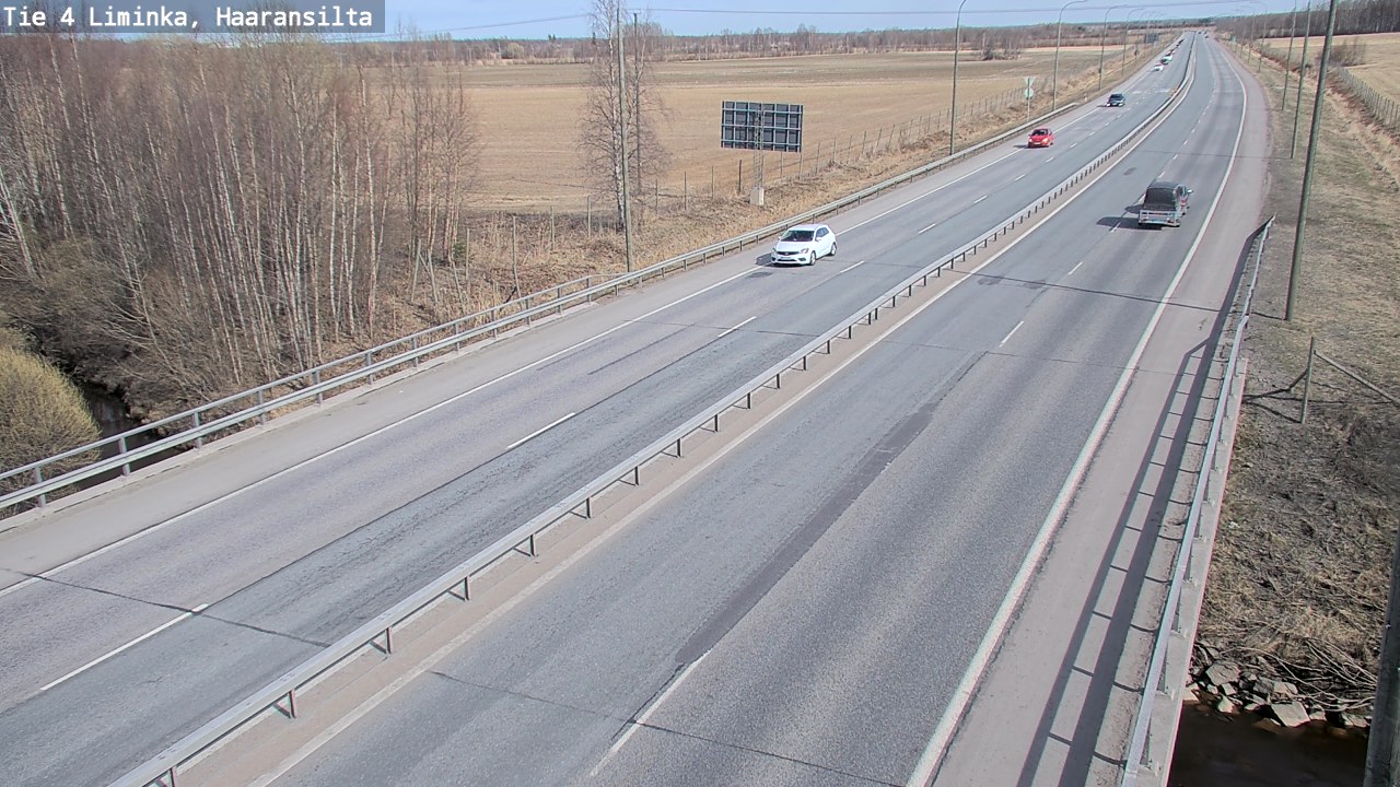 Weather Camera Image Road 4 Liminka, Haaransilta, Liminka, Pohjois-Pohjanmaa