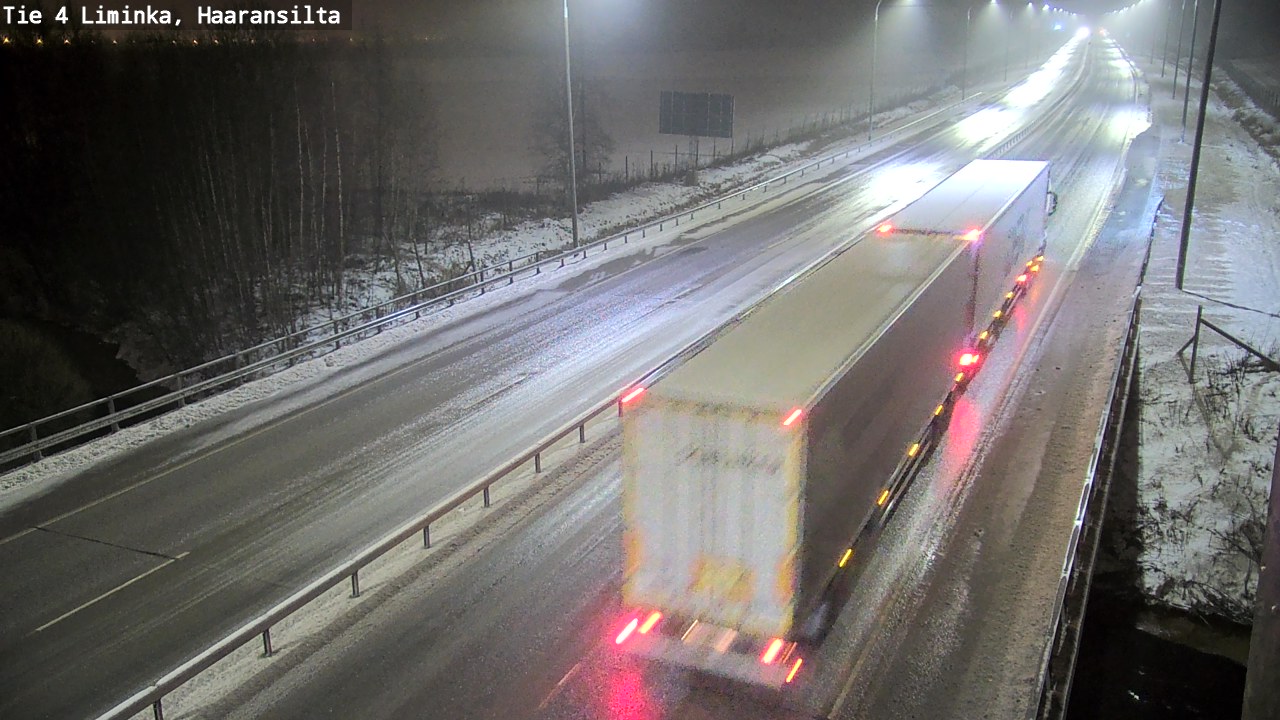 Weather Camera Image Väg 4 Limingo, Haaransilta, Liminka, Pohjois-Pohjanmaa