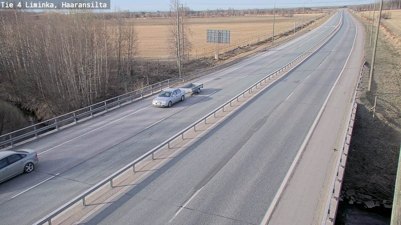 Weather Camera Image Road 4 Liminka, Haaransilta, Liminka, Pohjois-Pohjanmaa