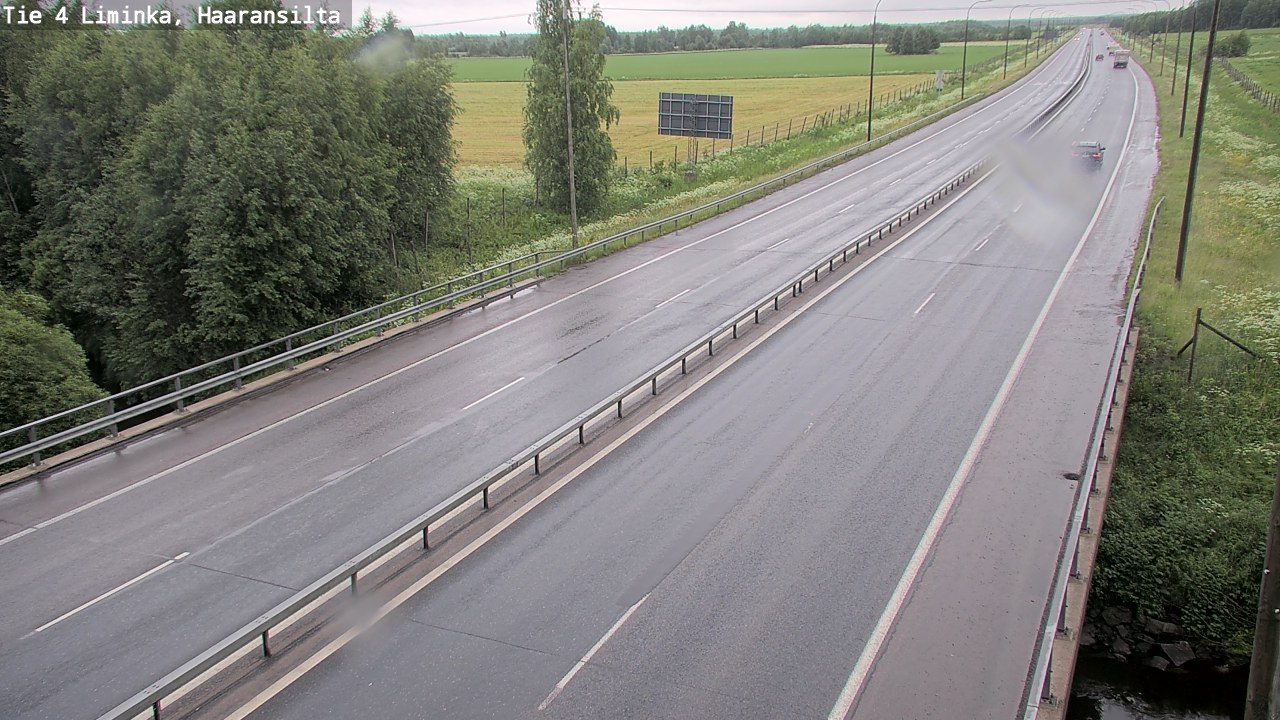 Weather Camera Image Road 4 Liminka, Haaransilta, Liminka, Pohjois-Pohjanmaa