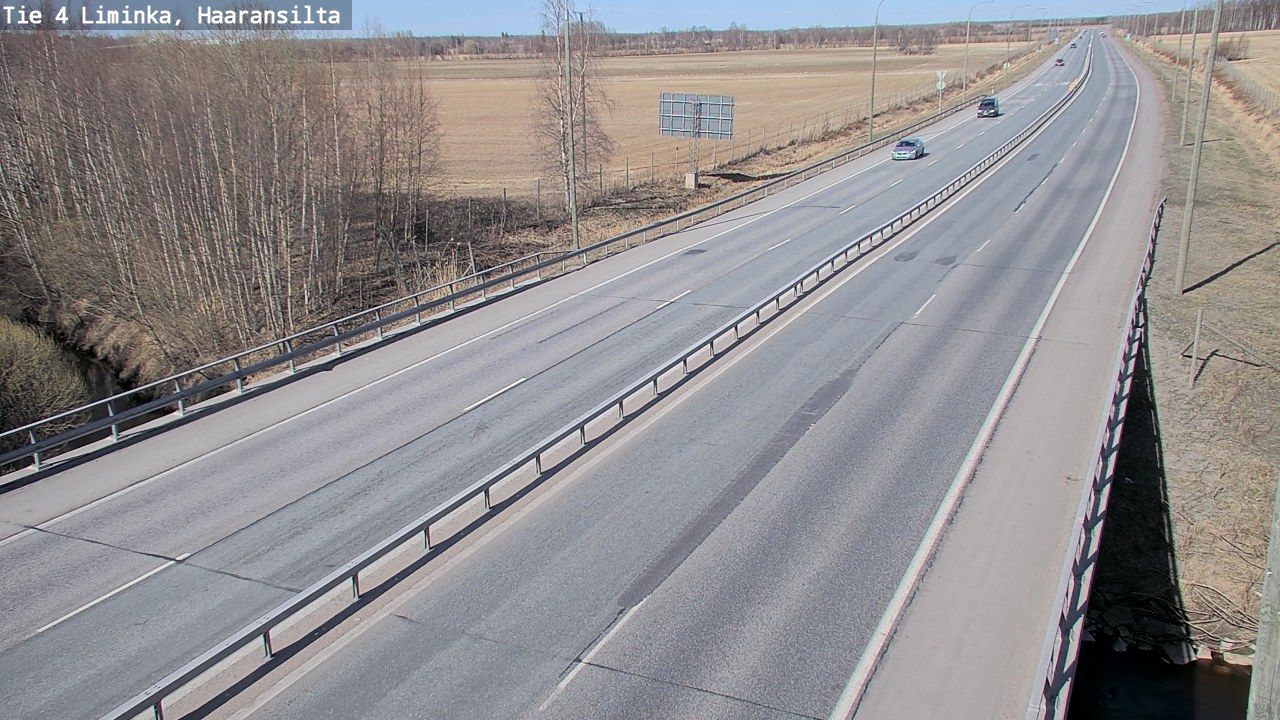 Weather Camera Image Road 4 Liminka, Haaransilta, Liminka, Pohjois-Pohjanmaa