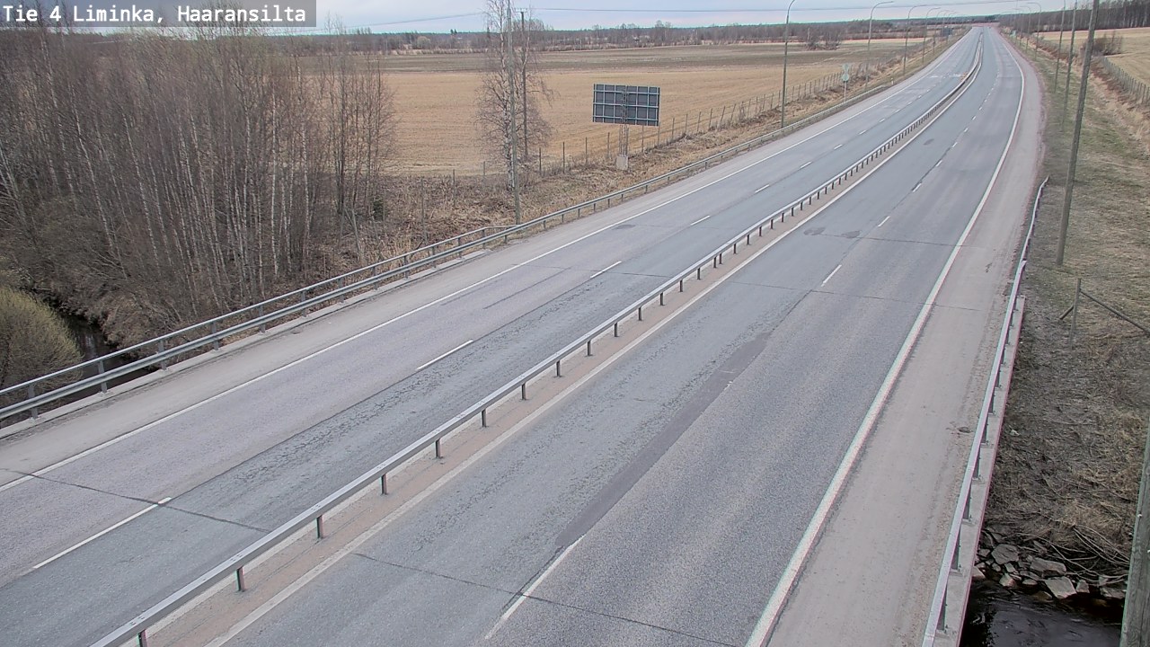 Weather Camera Image Road 4 Liminka, Haaransilta, Liminka, Pohjois-Pohjanmaa