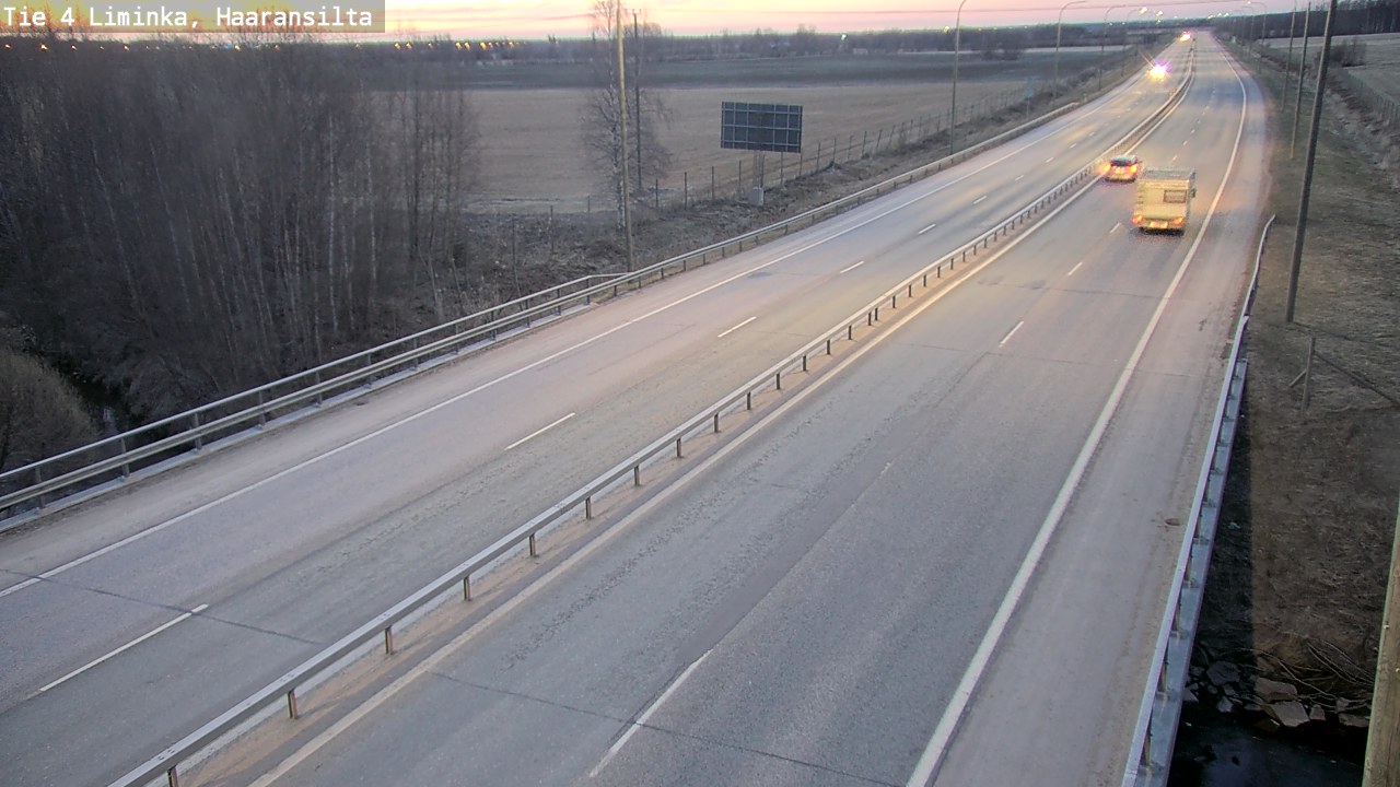 Weather Camera Image Road 4 Liminka, Haaransilta, Liminka, Pohjois-Pohjanmaa