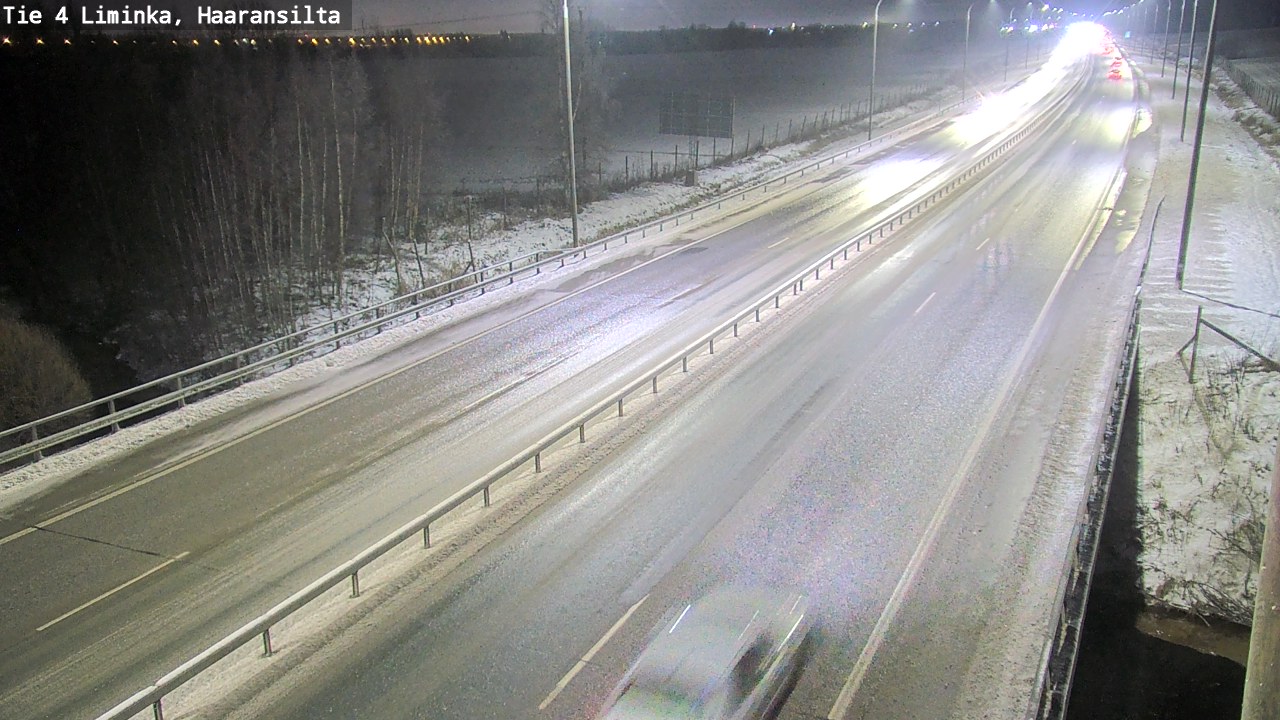 Weather Camera Image Väg 4 Limingo, Haaransilta, Liminka, Pohjois-Pohjanmaa