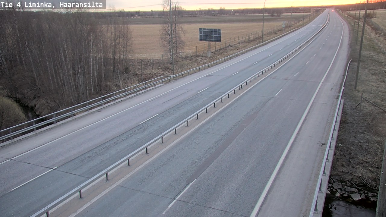 Weather Camera Image Road 4 Liminka, Haaransilta, Liminka, Pohjois-Pohjanmaa