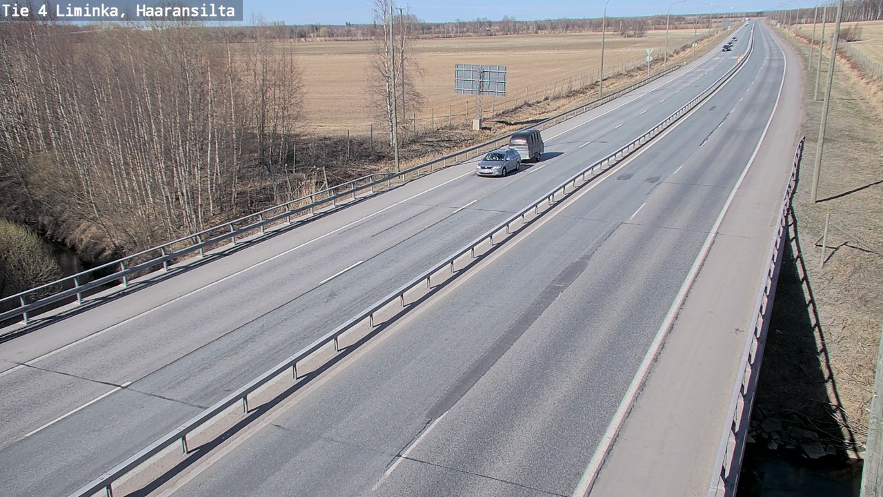 Weather Camera Image Road 4 Liminka, Haaransilta, Liminka, Pohjois-Pohjanmaa