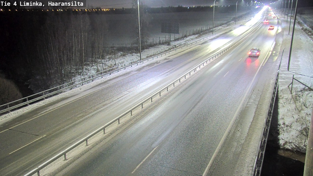 Weather Camera Image Väg 4 Limingo, Haaransilta, Liminka, Pohjois-Pohjanmaa