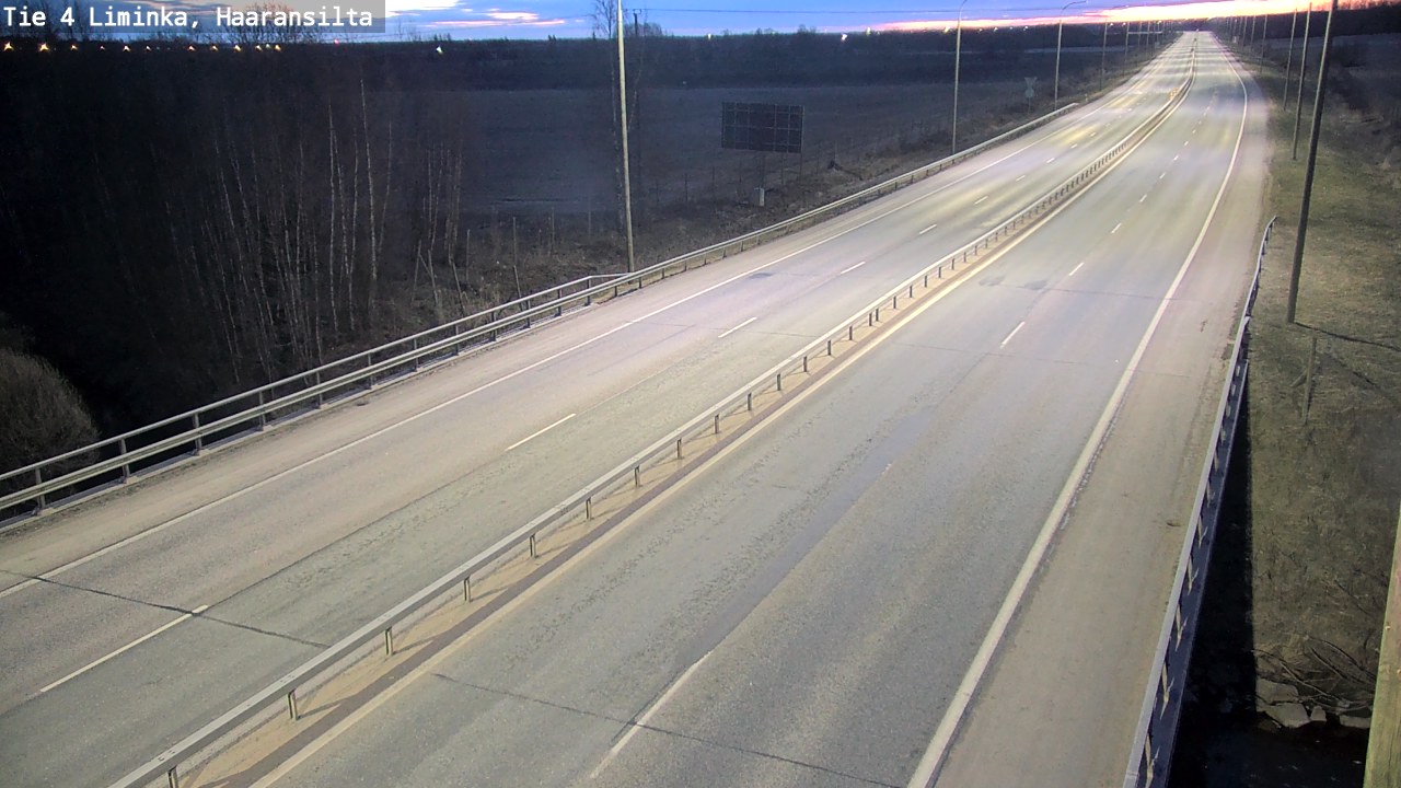 Weather Camera Image Road 4 Liminka, Haaransilta, Liminka, Pohjois-Pohjanmaa