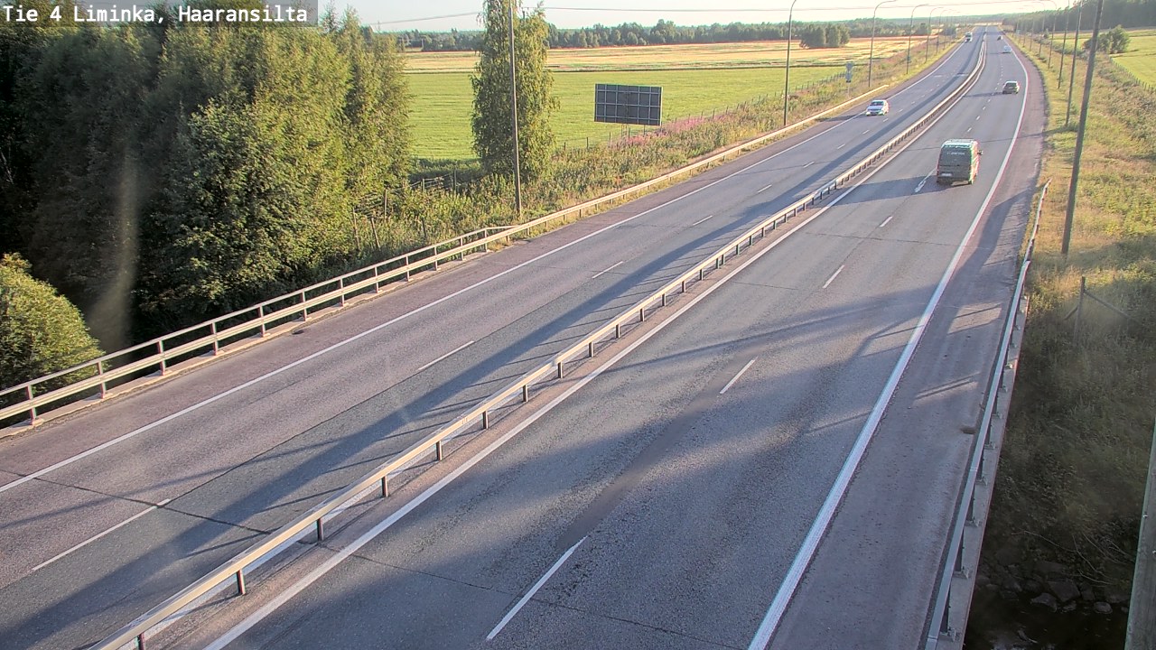Weather Camera Image Road 4 Liminka, Haaransilta, Liminka, Pohjois-Pohjanmaa