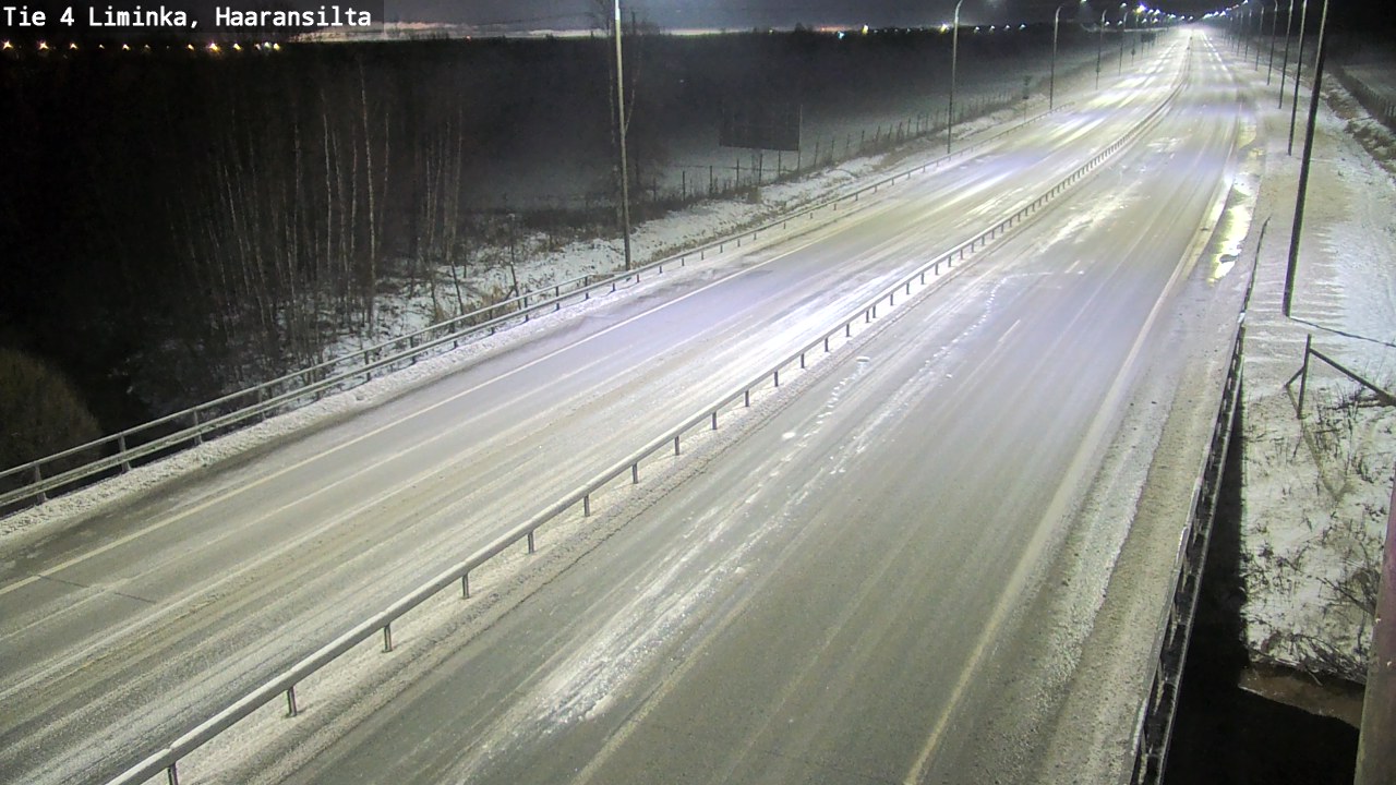 Weather Camera Image Road 4 Liminka, Haaransilta, Liminka, Pohjois-Pohjanmaa