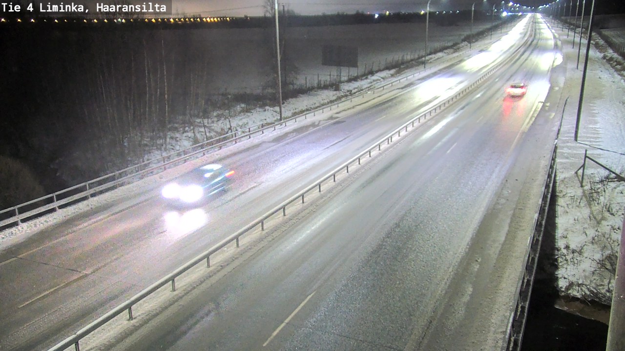 Weather Camera Image Väg 4 Limingo, Haaransilta, Liminka, Pohjois-Pohjanmaa