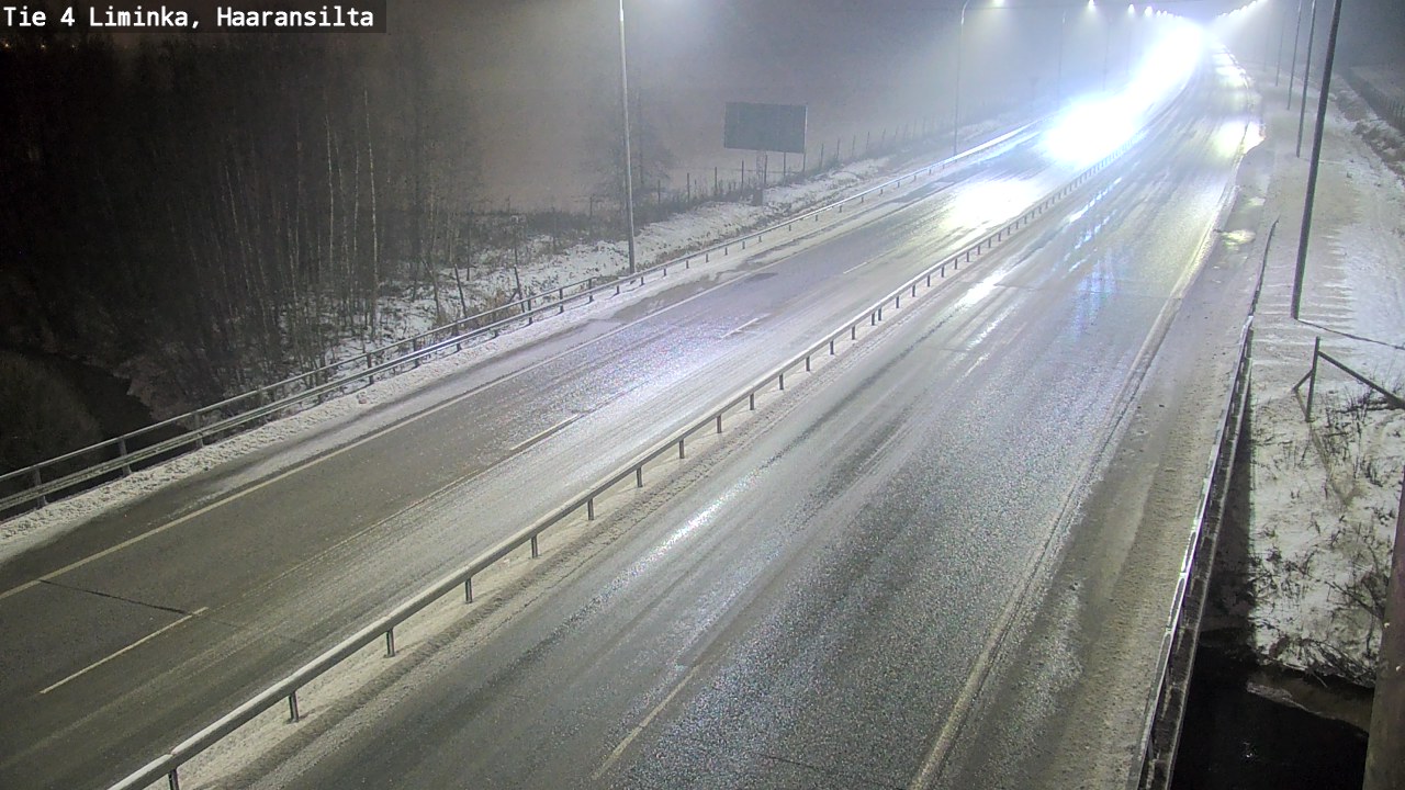 Weather Camera Image Väg 4 Limingo, Haaransilta, Liminka, Pohjois-Pohjanmaa