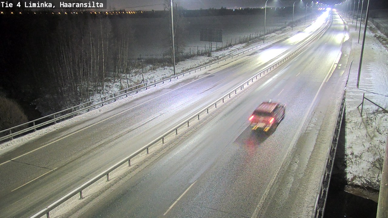 Weather Camera Image Väg 4 Limingo, Haaransilta, Liminka, Pohjois-Pohjanmaa