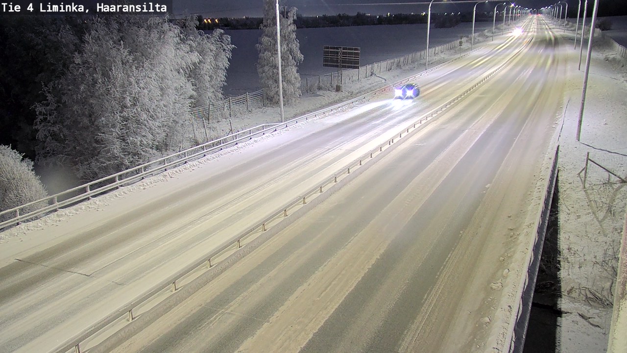 Weather Camera Image Road 4 Liminka, Haaransilta, Liminka, Pohjois-Pohjanmaa