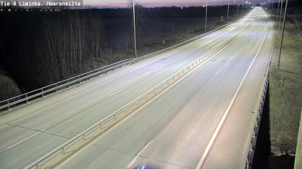 Weather Camera Image Road 4 Liminka, Haaransilta, Liminka, Pohjois-Pohjanmaa