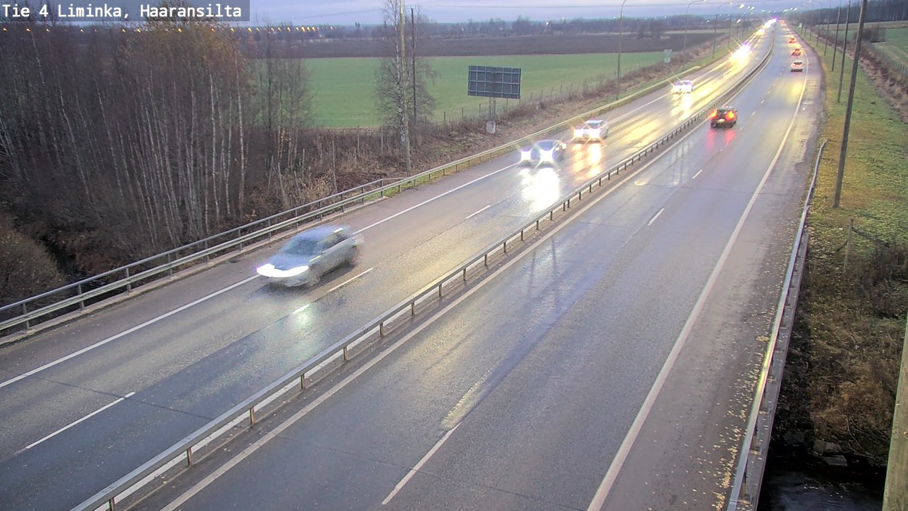 Kelikamerat Kuva Tie 4 Liminka, Haaransilta, Liminka, Pohjois-Pohjanmaa