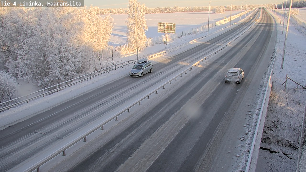 Weather Camera Image Road 4 Liminka, Haaransilta, Liminka, Pohjois-Pohjanmaa