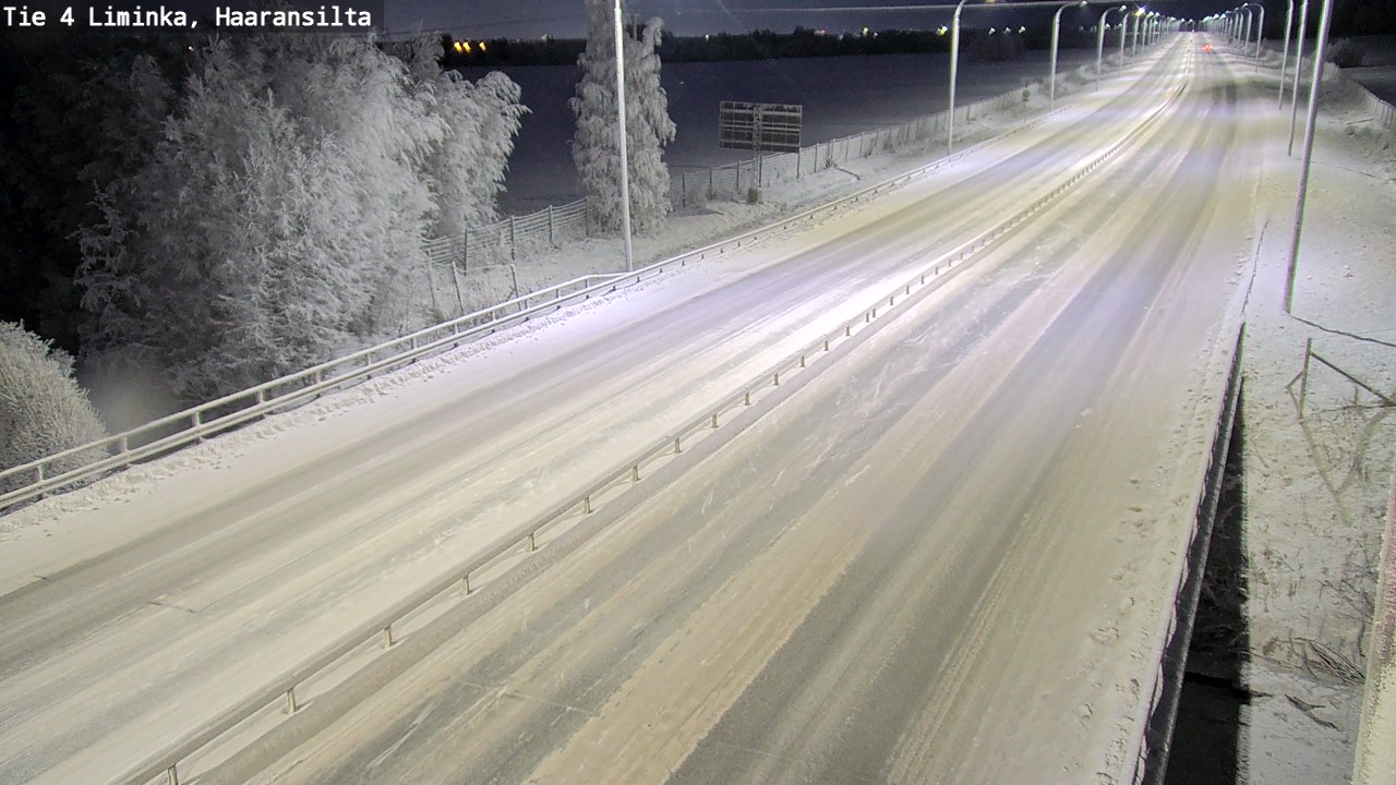 Weather Camera Image Road 4 Liminka, Haaransilta, Liminka, Pohjois-Pohjanmaa