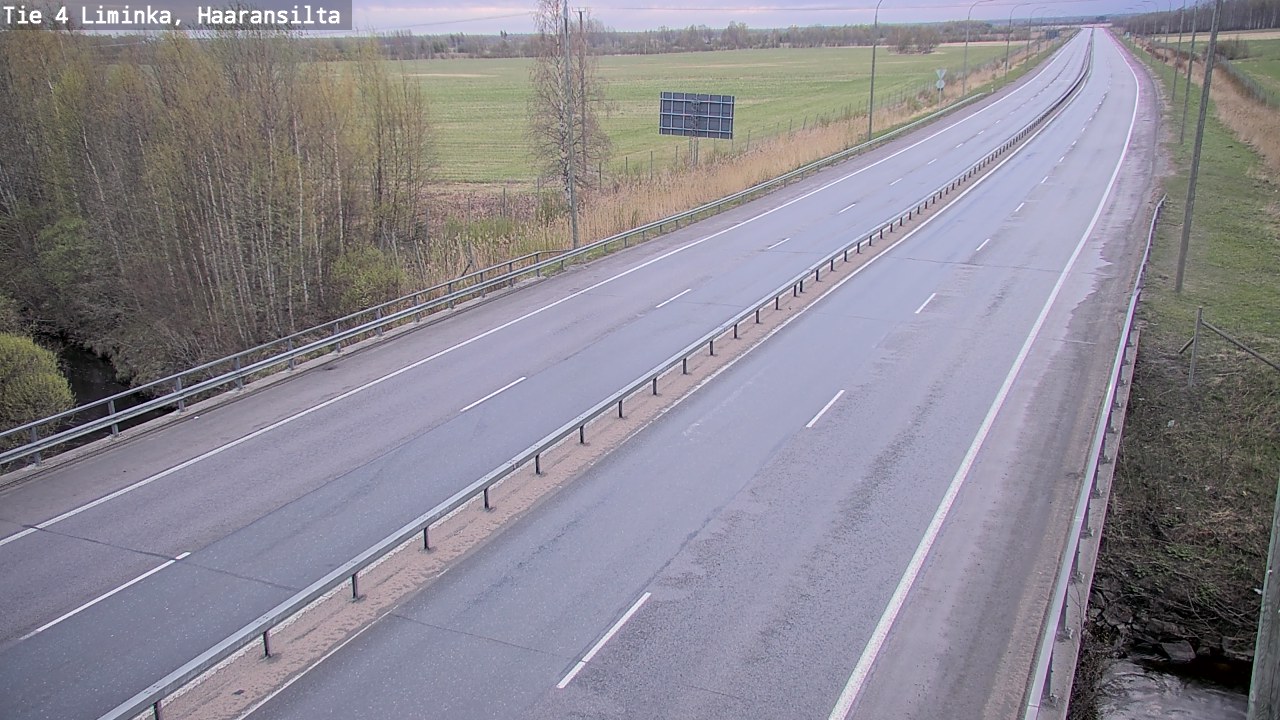 Weather Camera Image Road 4 Liminka, Haaransilta, Liminka, Pohjois-Pohjanmaa