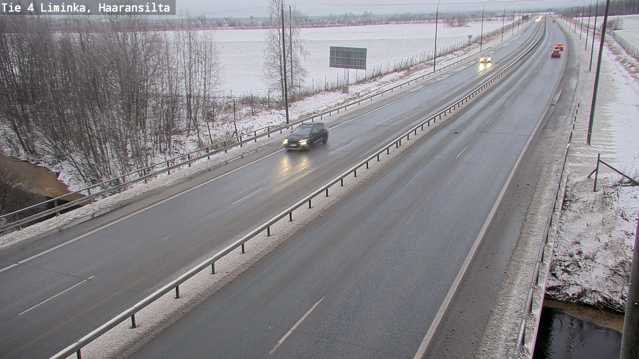 Weather Camera Image Väg 4 Limingo, Haaransilta, Liminka, Pohjois-Pohjanmaa