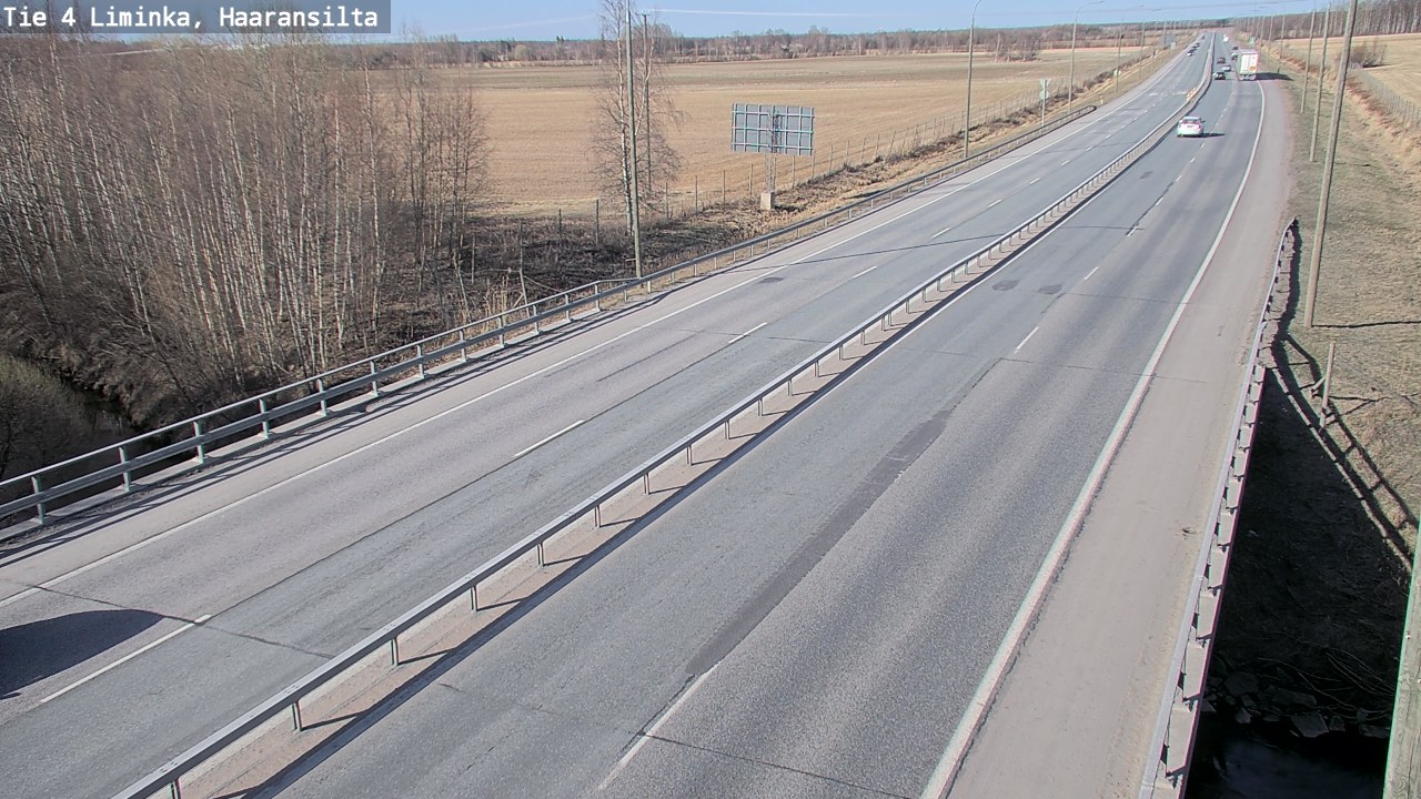 Weather Camera Image Road 4 Liminka, Haaransilta, Liminka, Pohjois-Pohjanmaa