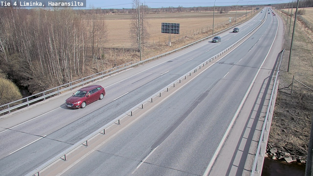 Weather Camera Image Road 4 Liminka, Haaransilta, Liminka, Pohjois-Pohjanmaa