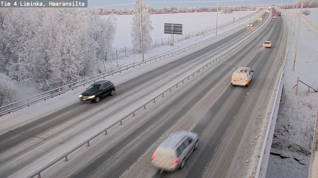 Weather Camera Image Road 4 Liminka, Haaransilta, Liminka, Pohjois-Pohjanmaa