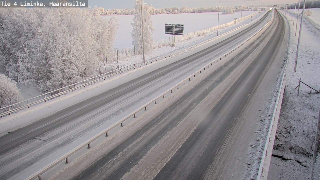 Weather Camera Image Road 4 Liminka, Haaransilta, Liminka, Pohjois-Pohjanmaa
