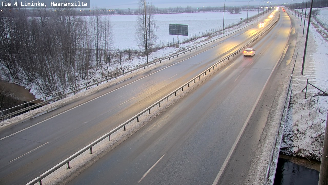 Weather Camera Image Väg 4 Limingo, Haaransilta, Liminka, Pohjois-Pohjanmaa